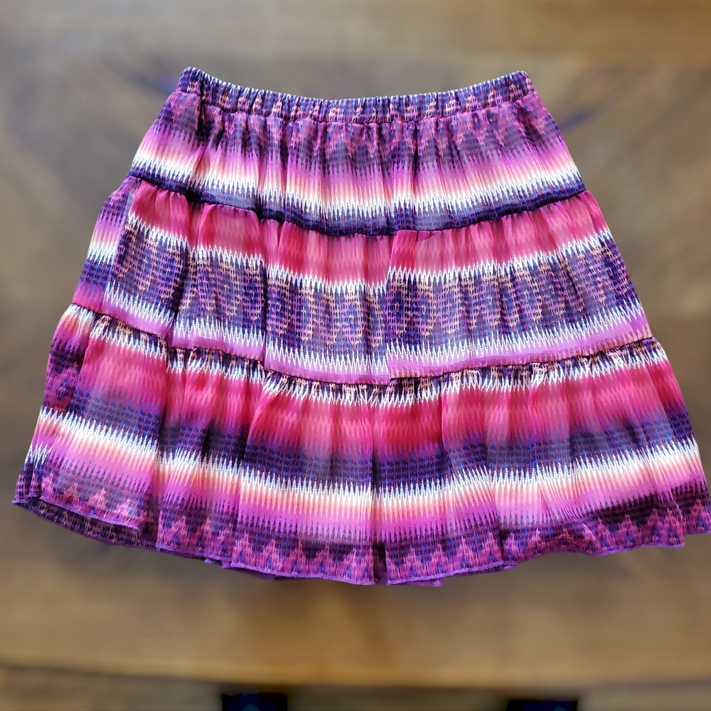 Y2K 2000s B Wear Byer Mini Skirt Women's Size M 4 Pink Bratz Style Elastic Waist